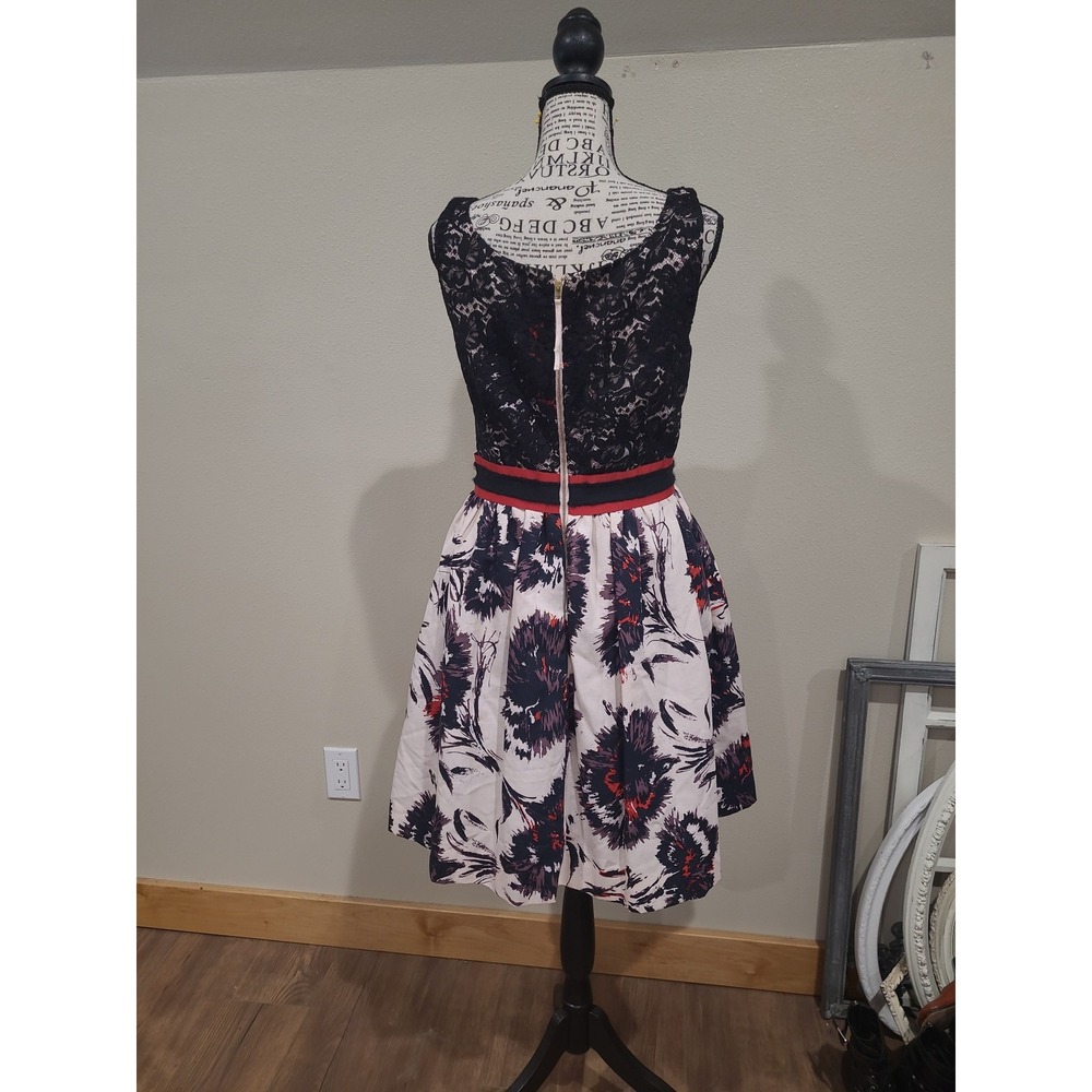 Peter Som x Made in Kind Women SZ 4 fit and flare Brushstroke and Blossom dress - Picture 5 of 12